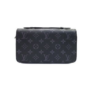 Louis Vuitton Monogram Eclipse Black Zippy Zip Around Long Wallet